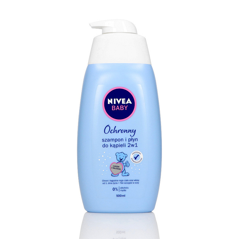 Nivea Baby , szampon ochronny i płyn do kąpieli 2w1, 500 ml