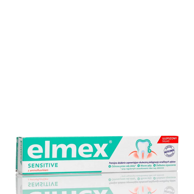 Elmex Sensitive, pasta ochraniająca odsłonięte szyjki zębowe przed próchnicą i nadwrażliwością, tuba 75 ml