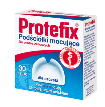Protefix podściółki mocujące dla szczęki, 30 szt.