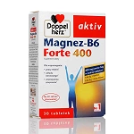 Doppelherz aktiv Magnez-B6 Forte 400 tabletki ze składnikami wspierającymi pracę umysłową i redukujące zmęczenie, 30 szt.