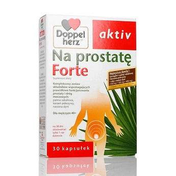 Doppelherz aktiv Na Prostatę Forte, kapsułki ze składnikami na funkcjonowanie prostaty i układu moczowego, 30 szt.