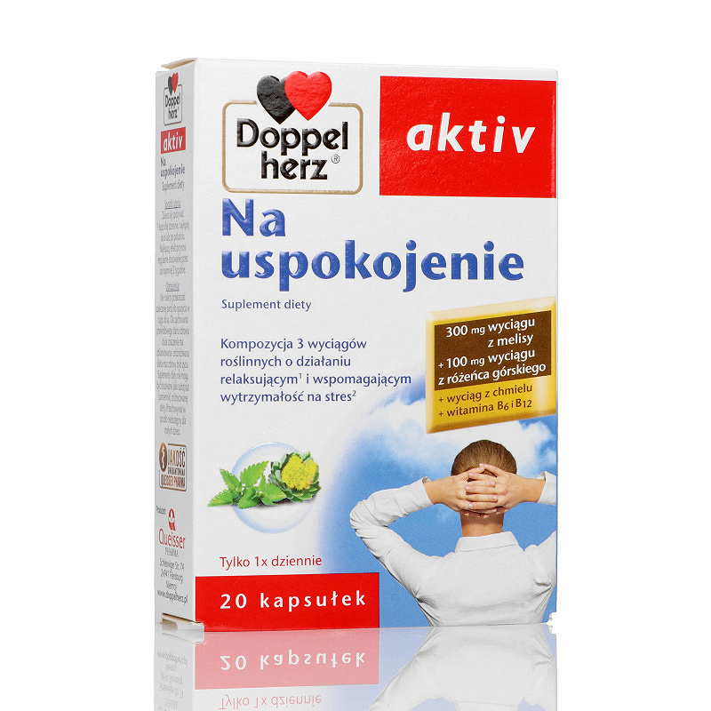 Doppelherz aktiv Na Uspokojenie kapsułki ze składnikami redukującymi napięcie nerwowe, 20 szt.