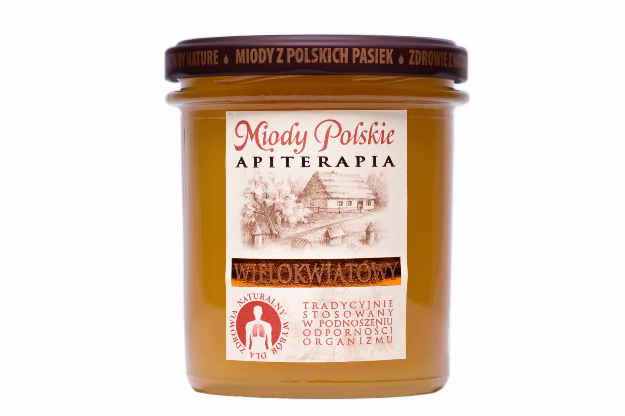 Miód nektarowy wielokwiatowy , wspomagający odporność organizmu, 400 g