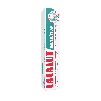 Lacalut Sensitive, pasta do zębów wrażliwych, chroni przed krwawieniem dziąseł i próchnicą, 75 ml