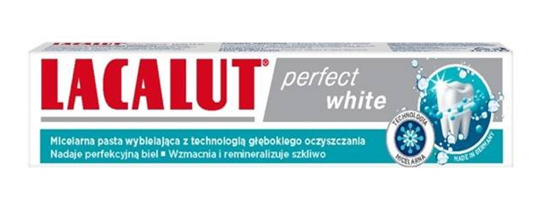 Lacalut Perfect White, pasta do zębów wybielająca, 75ml