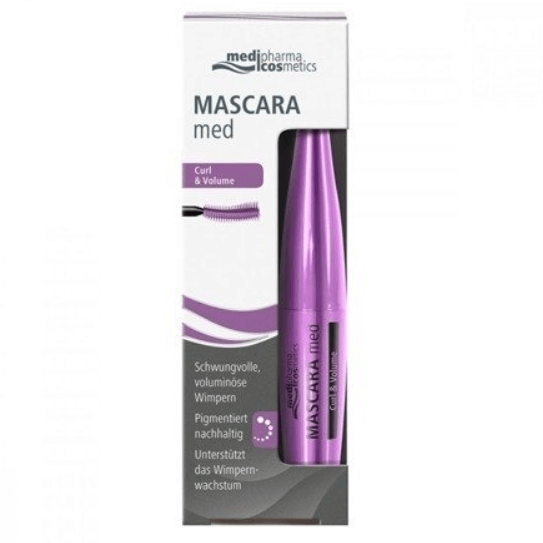 Mascara Med CURL & VOLUME, tusz do rzęs, 7 ml + dwufazowy płyn do demakijażu, 50 ml