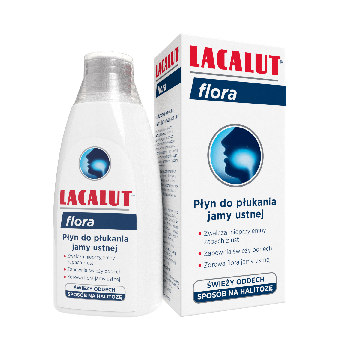 Lacalut Flora , płyn do płukania jamy ustnej zwalczający nieprzyjemny zapach, 300 ml