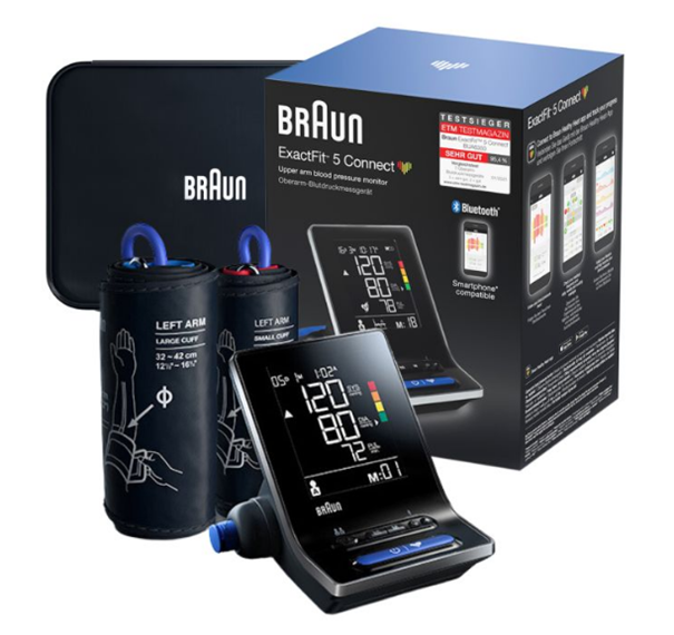 Braun ExactFit 5 Connect BUA6350, ciśnieniomierz naramienny z Bluetooth, 1 szt.
