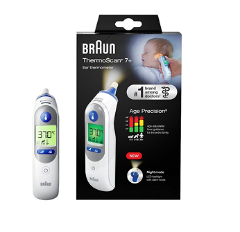 Braun Irt6525 Thermoscan 7+ Z Trybem Nocnym, termometr do ucha, 1 szt.