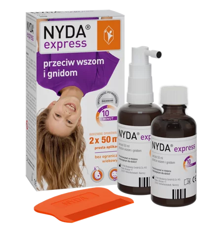 NYDA express aerozol przeciw wszawicy, 2x50 ml