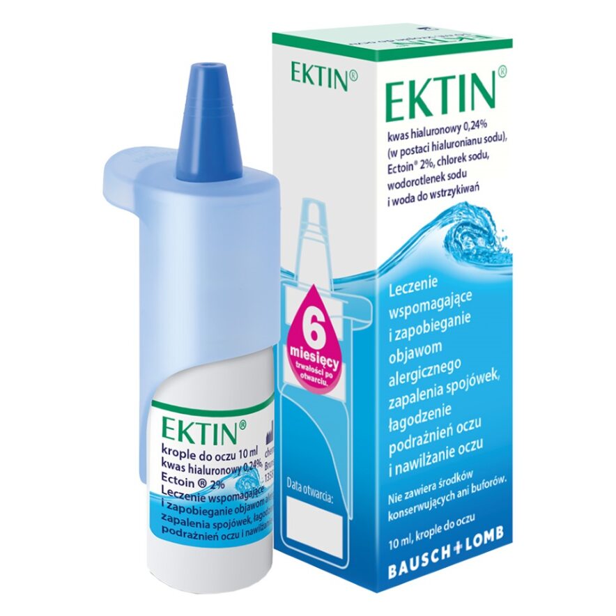 Ektin, krople na podrażnienie oczu, butelka 10 ml