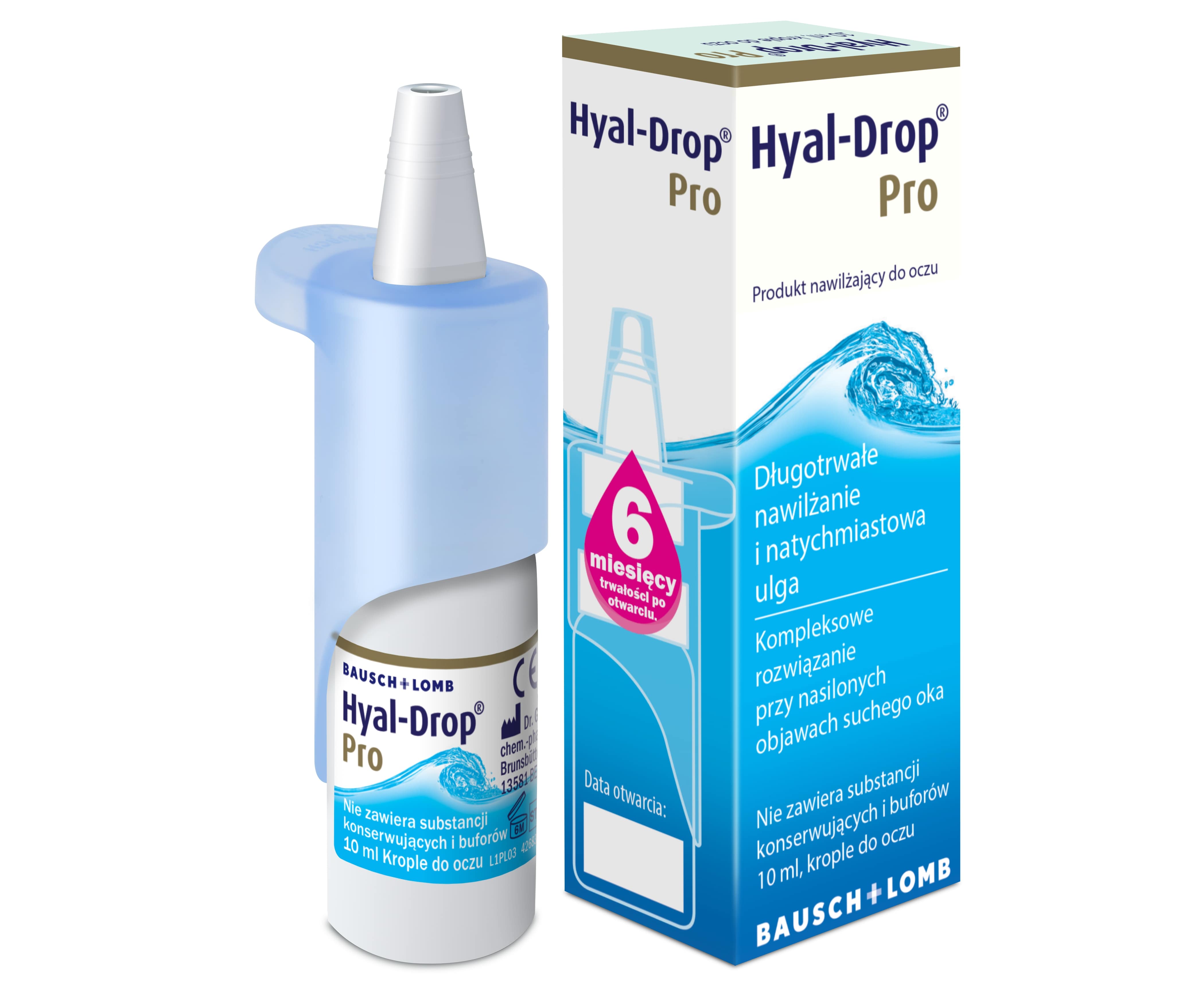 Hyal-Drop Pro , krople nawilżające do oczu, 10 ml