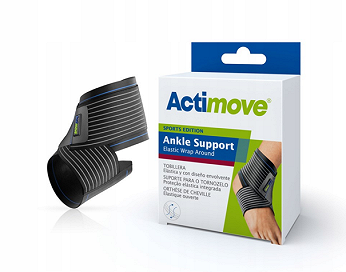 Actimove Sports Edition, stabilizator stawu skokowego z elastycznym pasem do owijania, rozmiar L, 1 szt.