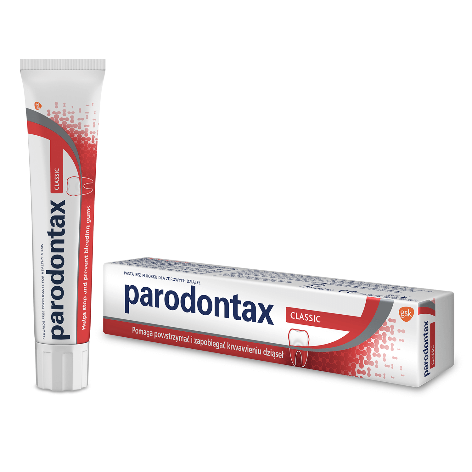 Parodontax Classic, pasta do zębów zapobiegająca krwawieniu dziąseł, tuba 75 ml
