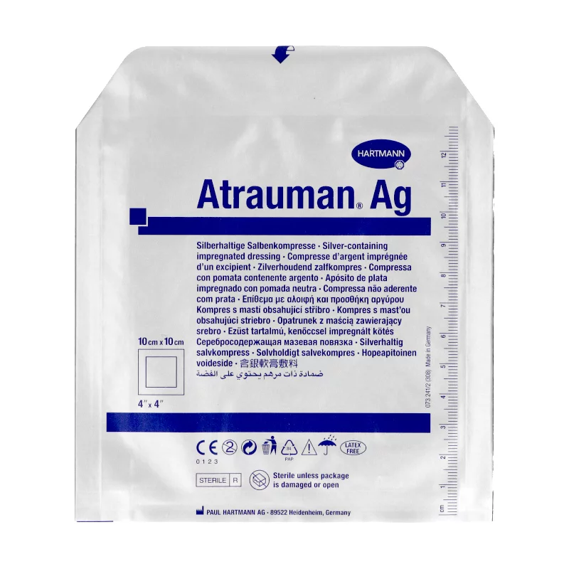 Opatrunek Atrauman Ag, opatrunek ze srebrem, 10 x 10 cm, 1 szt.