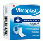 Viscoplast Polopor przylepiec włókninowy, hipoalergiczny, 5 m x 25 mm, 1 szt.