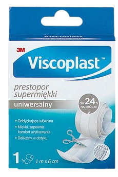 Viscoplast Prestopor, plaster, 1 m x 6 cm, 1 szt.
