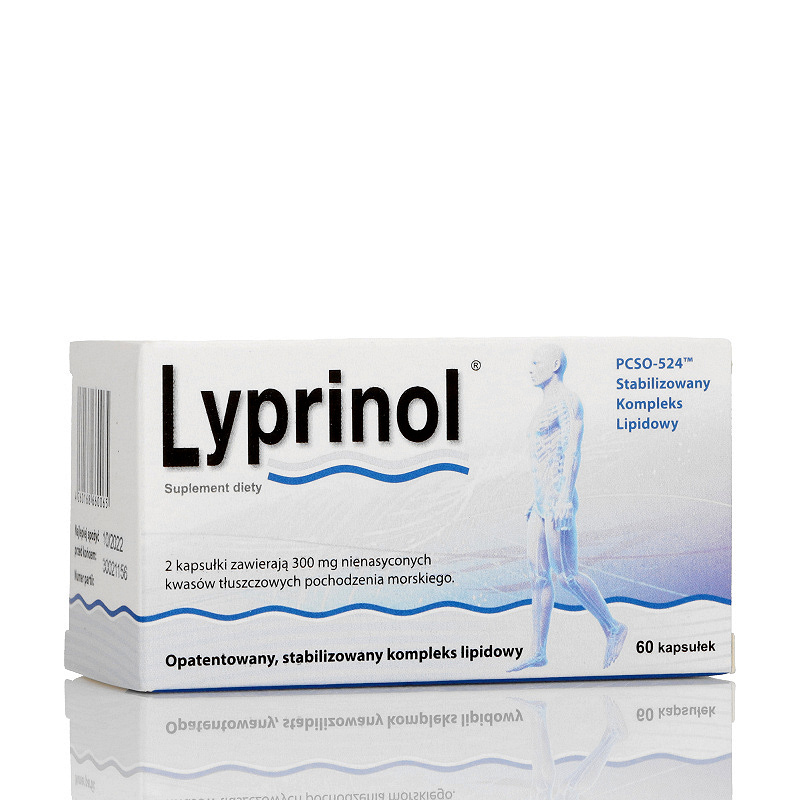 Lyprinol, kapsułki ze składnikami wspomagającymi w reumatoidalnym zapaleniu stawów, 60 szt.