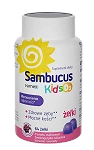 Sambucus Kids D3 żelki z czarnym bzem uzupełniające dietę w witaminę D, 64 szt.