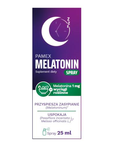 Pamex Melatonin, spray, 25 ml