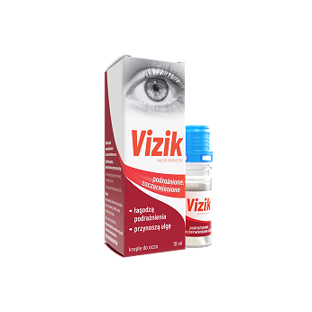 Vizik Krople, na podrażnione i zaczerwienione oczy, 10 ml