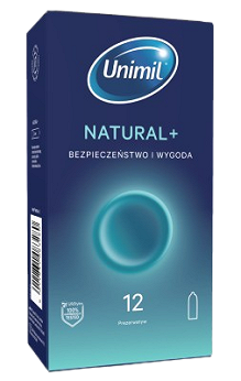 Unimil Natural+, prezerwatywy 12 szt.