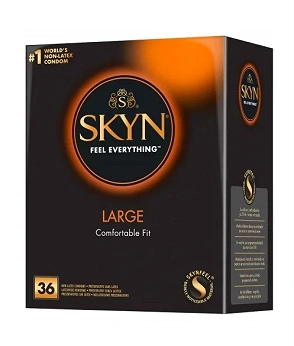 SKYN Large, prezerwatywy bez lateksu, 36 szt.