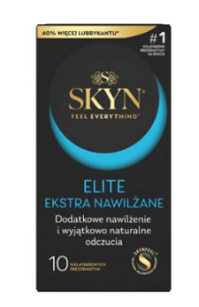 Skyn Elite Ekstra, ekstra nawilżane prezerwatywy, 10 szt.