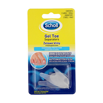 Scholl Gelactiv, kliny żelowe międzypalcowe, 3 szt.