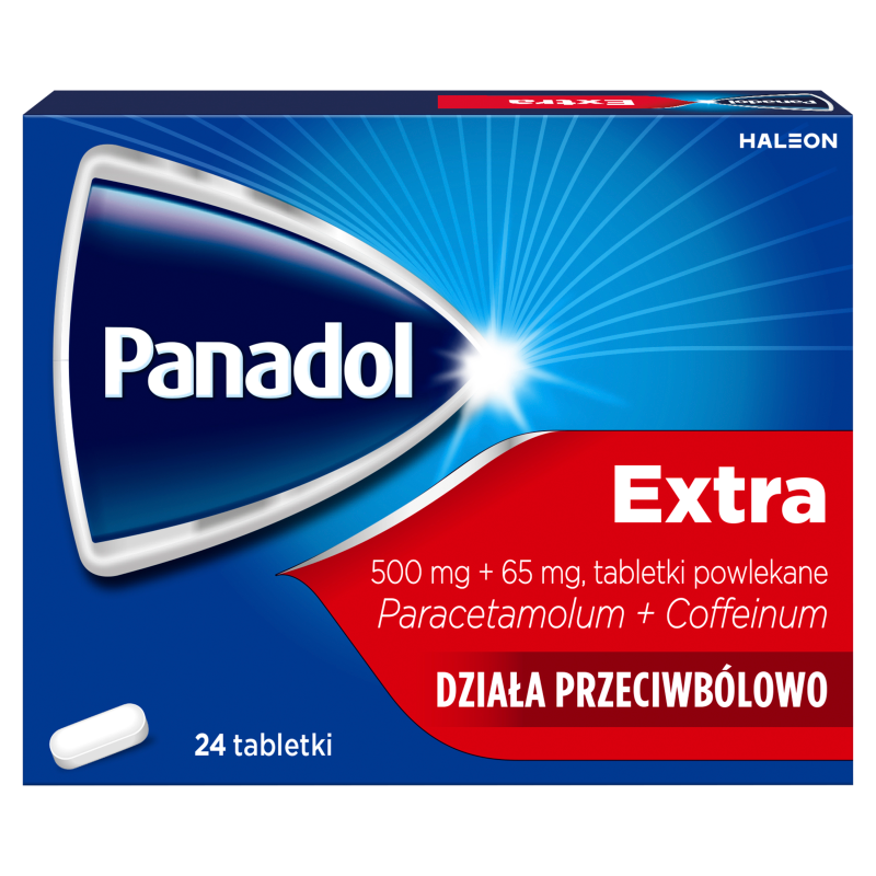 Panadol Extra 500 mg + 65 mg, 24 tabletki powlekane
