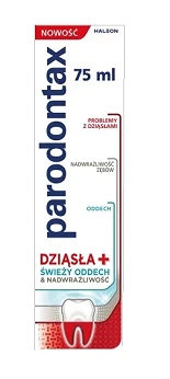 Parodontax Dziąsła + Świeży oddech, Nadwrażliwość, pasta do zębów, 75 ml
