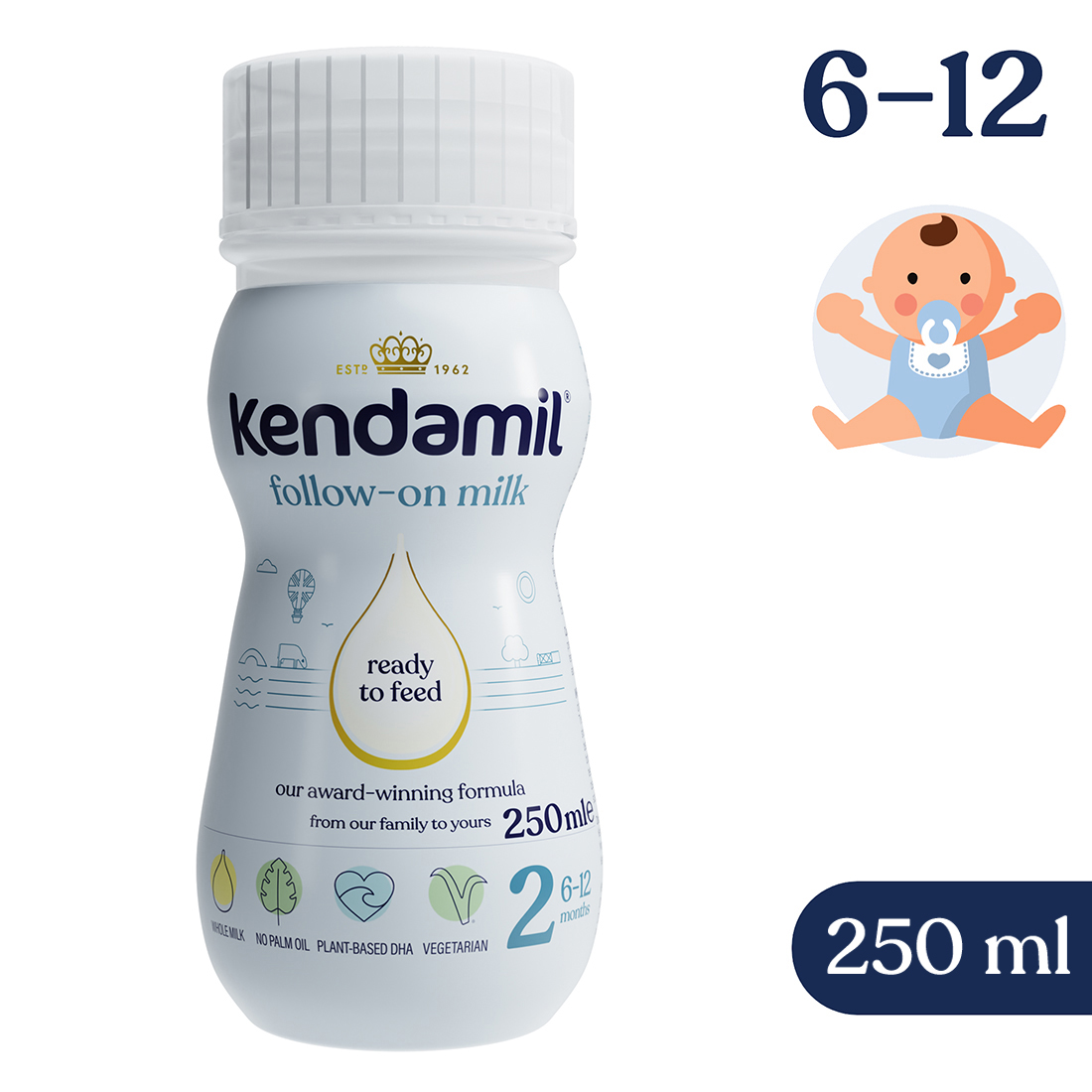Kendamil 2 płynne mleko następne 2, 250 ml