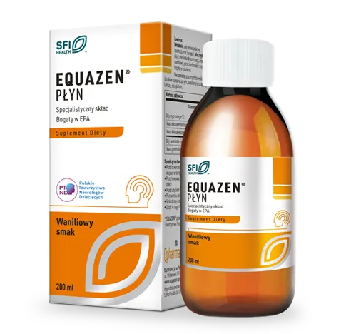 Equazen płyn ze składnikami wspomagającymi koncentracje o smaku waniliowym, 200 ml