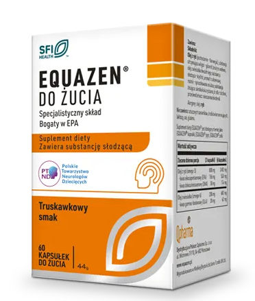 Equazen, kapsułki do żucia zo smaku truskawkowym, 60 szt.