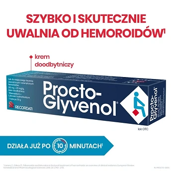 Procto-Glyvenol , kremdoodbytniczy do miejscowego leczenia hemoroidów, 30 g