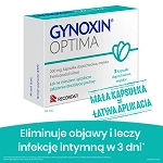 Gynoxin Optima kapsułki dopochwowe miękkie na grzybicze zakażenie pochwy, 3 szt.