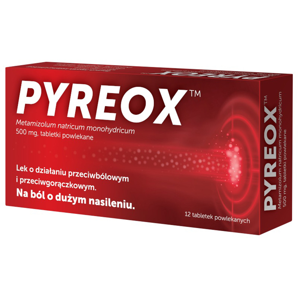Pyreox 500 mg 12 tabletek powlekanych