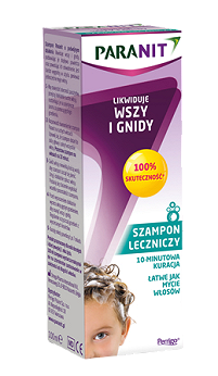 Paranit Szampon + Grzebień, szampon eliminujący wszy i gnidy z grzebieniem, 200 ml
