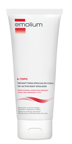 Emolium A-TOPIC kojąca trójaktywna emulsja do ciała, 200 ml