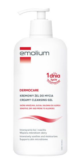 Emolium Dermocare kremowy żel do mycia, 400 ml
