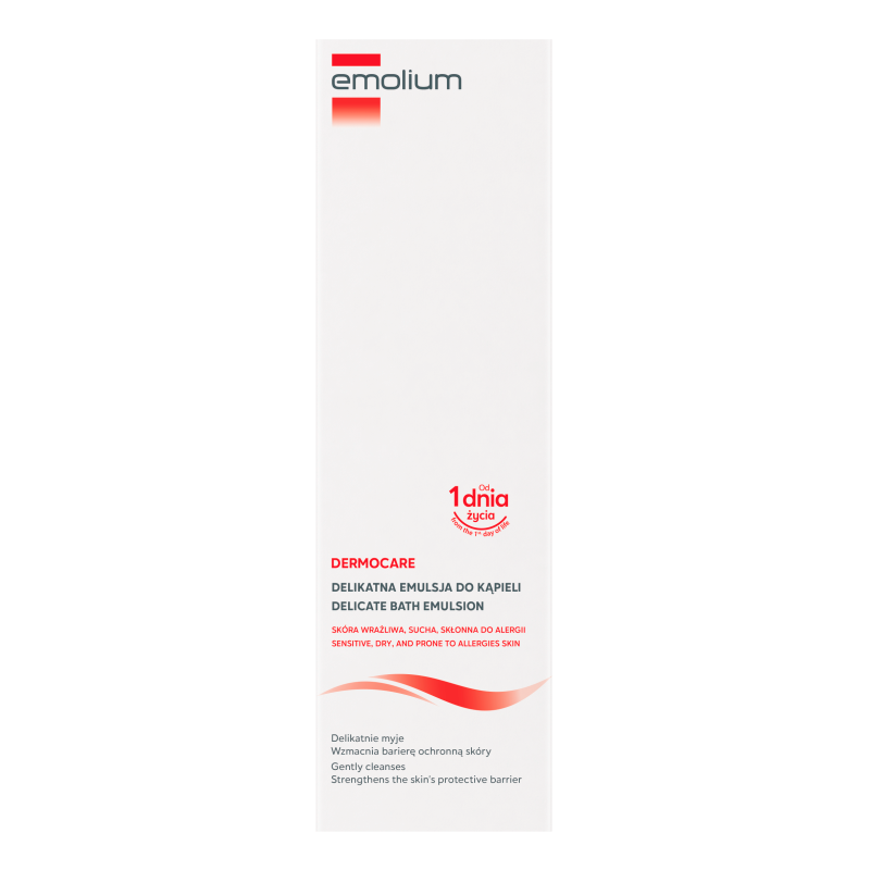 Emolium Dermocare delikatna emulsja do kąpieli, 400 ml