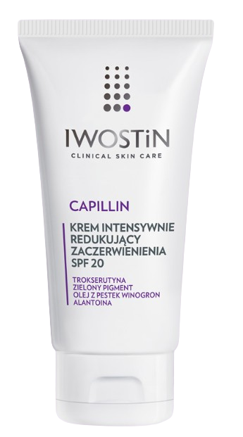 Iwostin Capillin krem intensywnie redukujący zaczerwienienia SPF 20, 40 ml