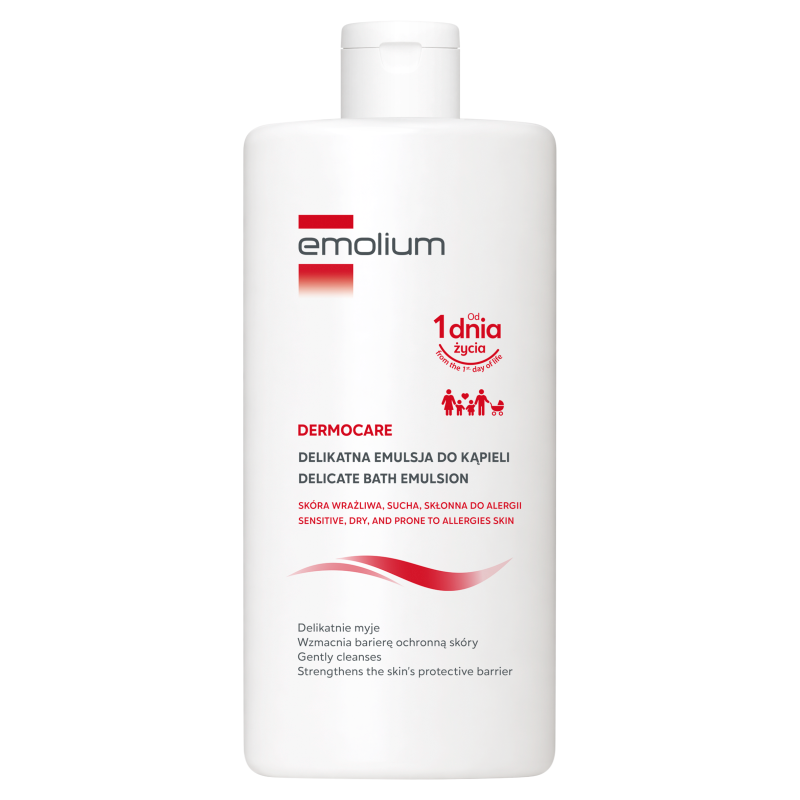 Emolium Dermocare delikatna emulsja do kąpieli, 750 ml