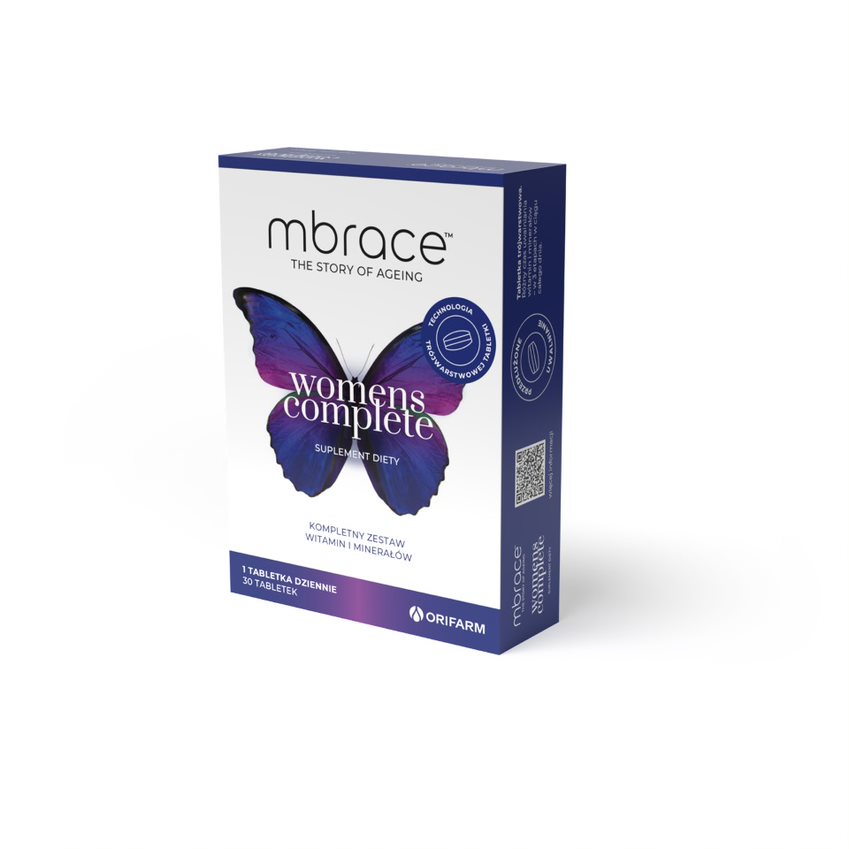 Mbrace Womens Complete, tabletki z zestawem witamin i minerałów dla kobiet, 30 szt.