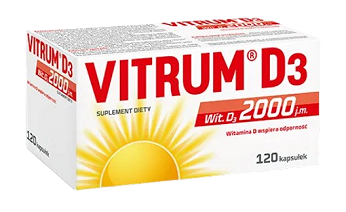 Vitrum D3 2000 j.m., 120 kapsułek