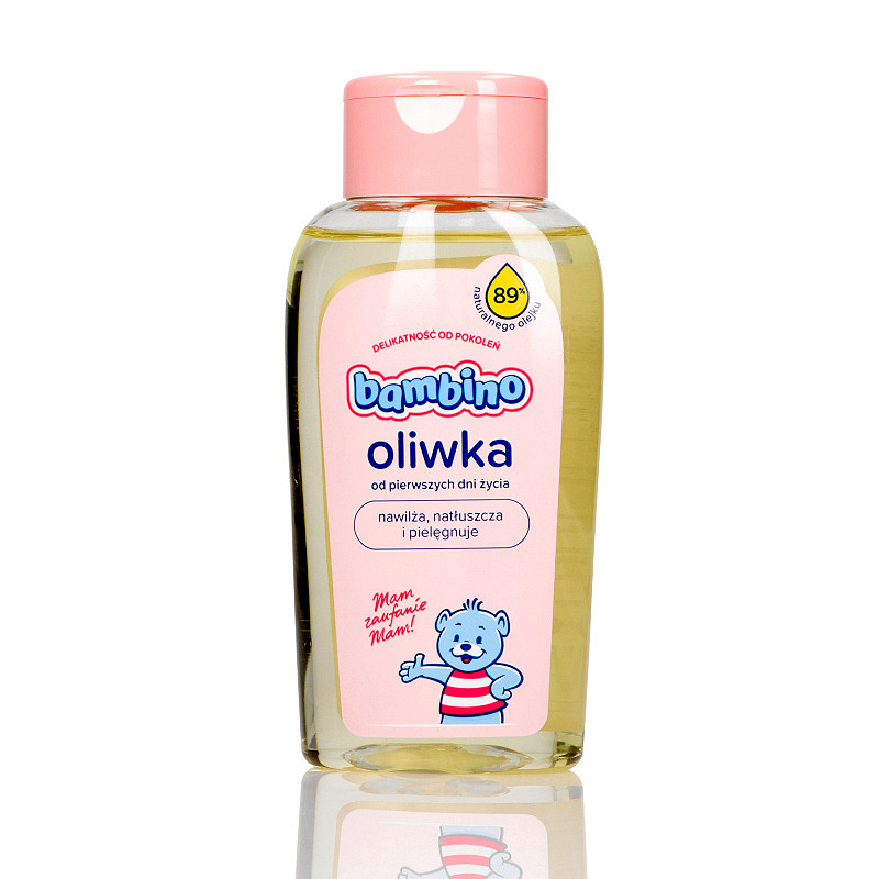 Bambino Oliwka z witaminą F, oliwka pielęgnująca skórę dzieci i niemowląt, 150 ml