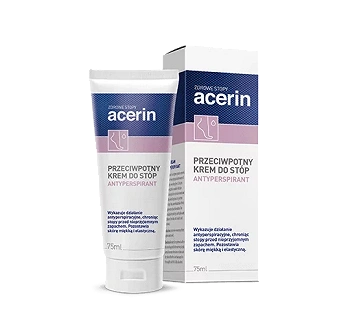 Acerin Perspirant, krem na nadmierną potliwość stóp, 75 ml