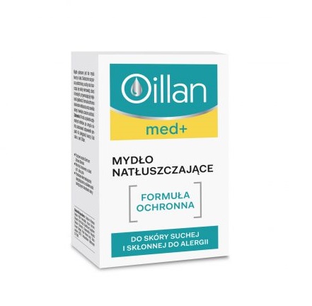 Oillan Med+ , mydło natłuszczające dla dzieci od 1 dnia życia, 100 g