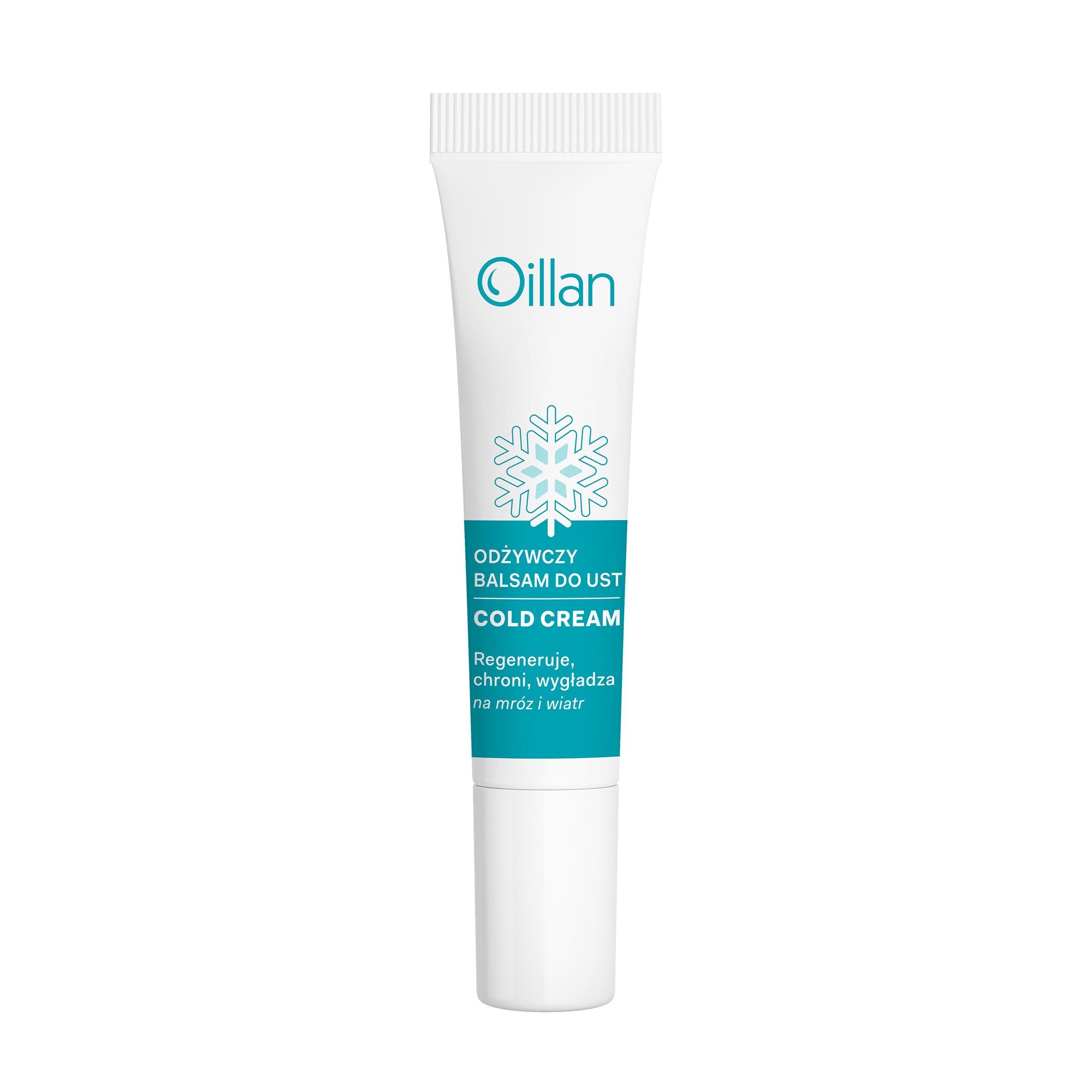 Oillan Cold Cream, balsam do ust odżywczy z witaminą E, 15 ml