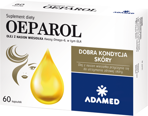 Oeparol, kapsułki z olejem z nasion wiesiołka oraz kwasami Omega-6, 60 szt.